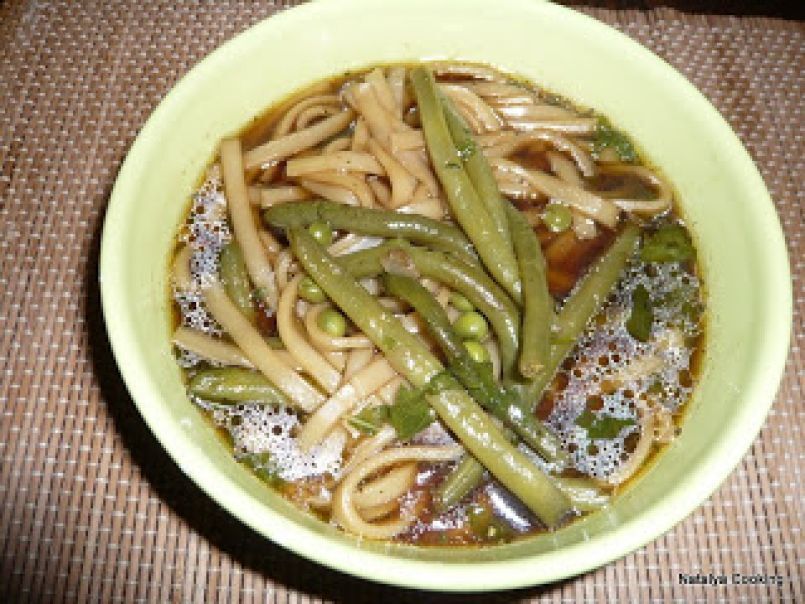 Vegetable noodle soup / Soupe aux nouilles de riz et aux légumes / ??????? ??? ? ?????? - photo 2