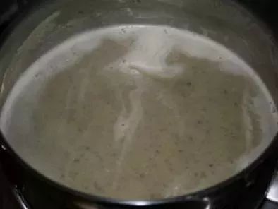 Vélouté courgettes-champignons-fromage fondu