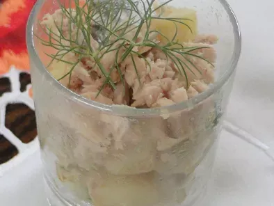 Verrine façon salade de pommes de terre