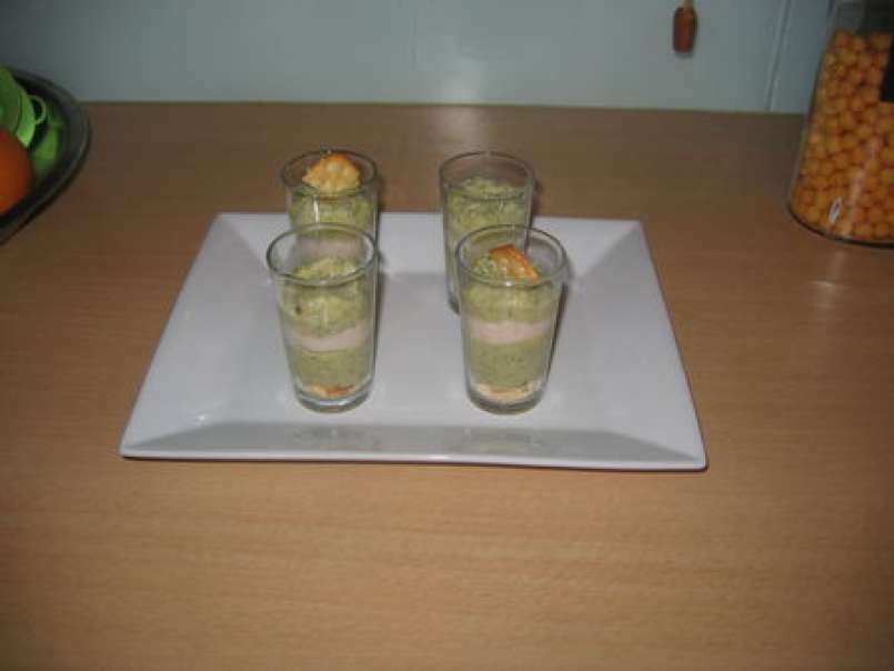 Verrines crème de courgettes et crevettes - photo 2