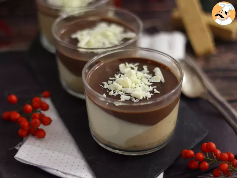 Verrines de crèmes au chocolat et nougat : une présentation ultra facile pas à pas