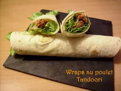 Wraps au poulet tandoori
