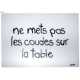 Set de table Les coudes, 4 pi�ces