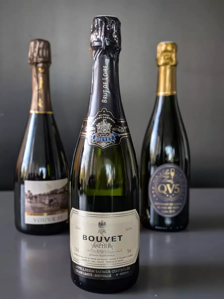Bouvet Ladubay Saphir: un Saumur Brut frais et fruité avec les Saint-Jacques et les crevettes