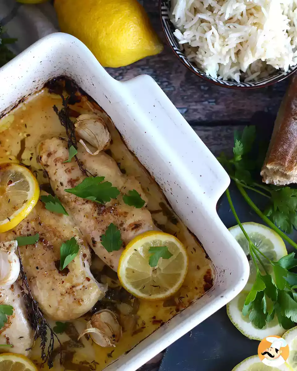 1. Poulet au citron au four