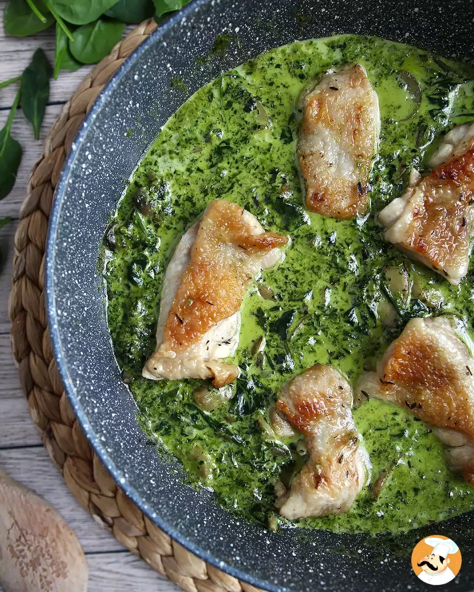 6. Poulet aux épinards à la crème