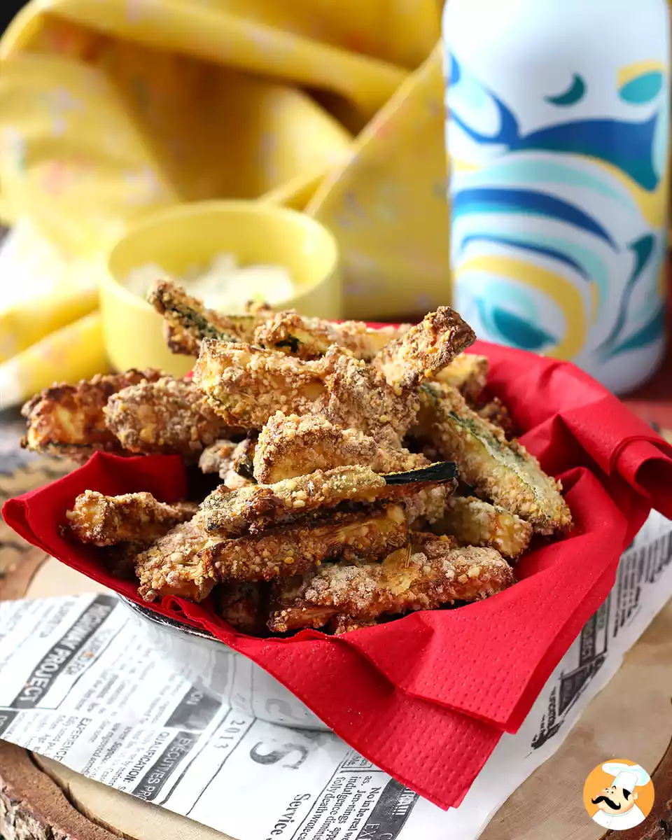 9. Bâtonnets croustillants de courgettes à l'airfryer