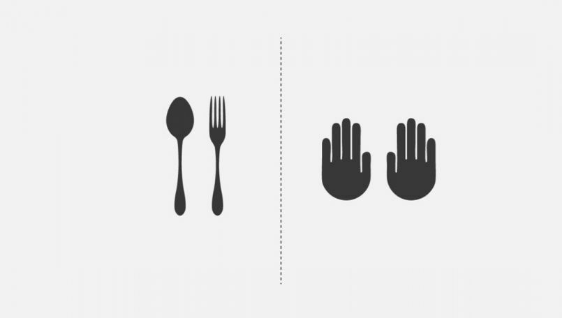 La manière de manger :