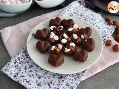 Chocolats aux noisettes et marshmallows