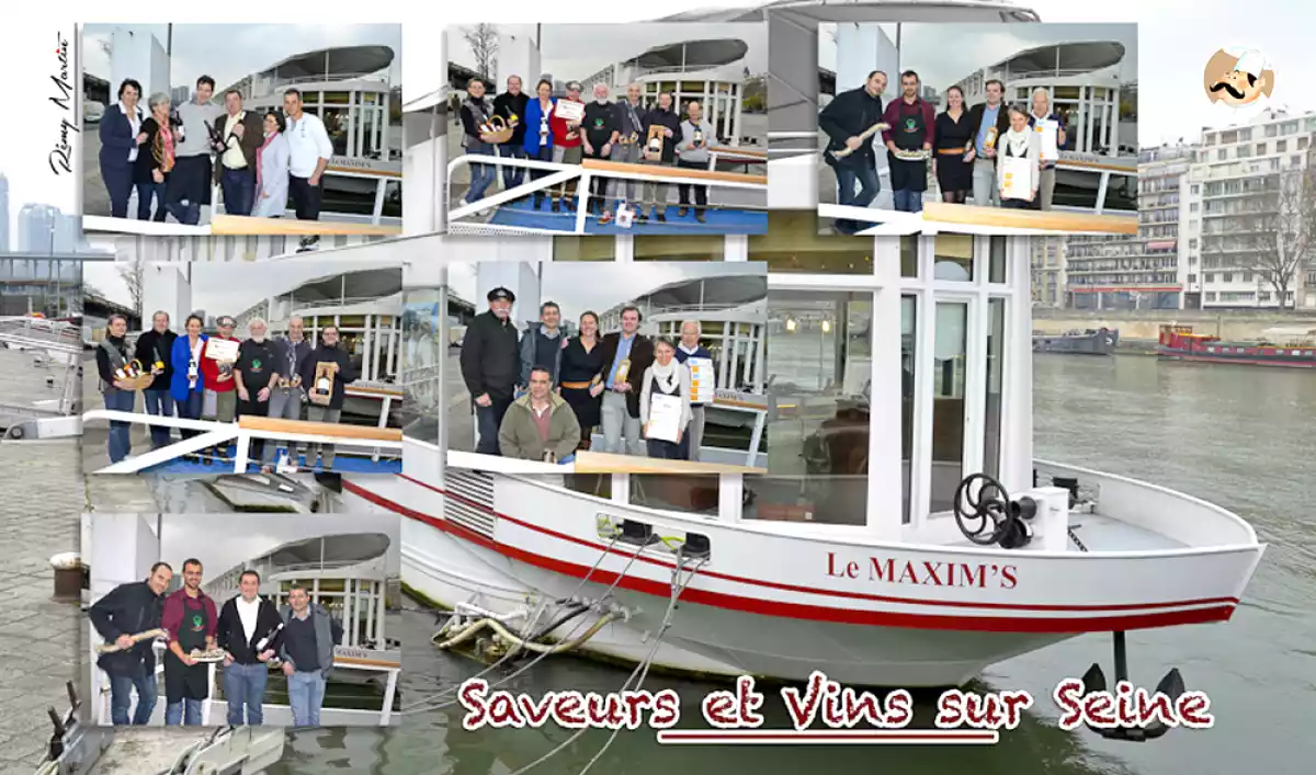 Salon Saveurs et Vins sur Seine sur la Péniche Le Maxim's à Paris!