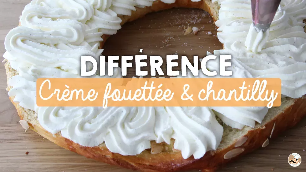 Crème fouettée / Crème chantilly: quelle est la différence?