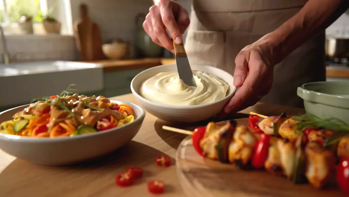 Menu du jour, 25 mai : une salade légère, des brochettes savoureuses et un cheesecake irrésistible