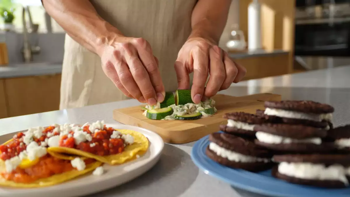 Menu du jour, 16 juin : une explosion de saveurs avec terrine de courgettes, huevos rancheros et cookies oreo