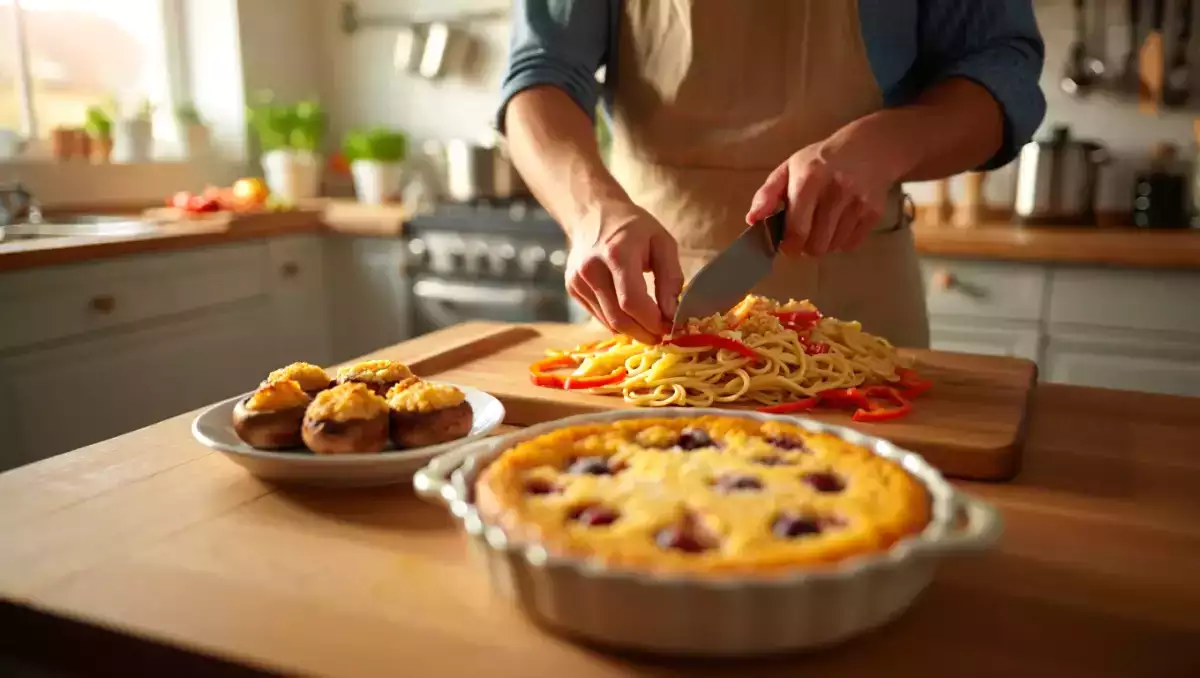 Menu végétarien, 31 mai : un délice de champignons, pâtes et clafoutis aux cerises