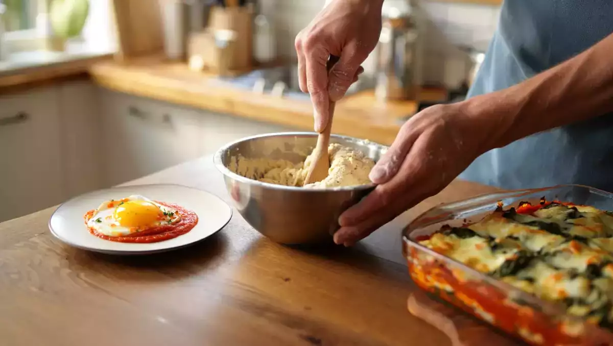 Menu végétarien, 6 juin : un voyage de saveurs avec des oeufs au paprika, des lasagnes aux épinards et des chouquettes