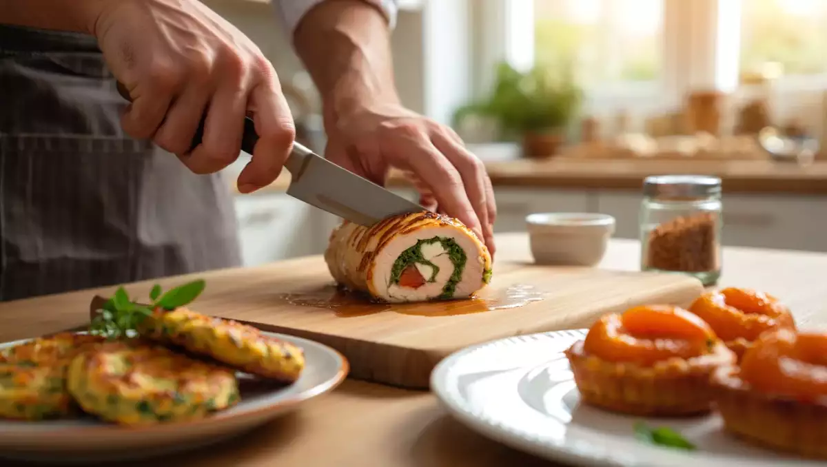 Menu du jour, 31 juillet : un festin d'été avec beignets d'aubergine, ballotines de poulet et tartelettes tatin