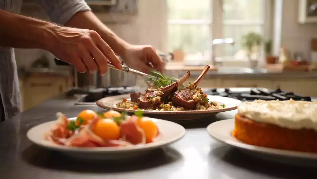 Menu du jour, 11 juillet : billes de melon au porto, côtes d'agneau au barbecue et gâteau moelleux