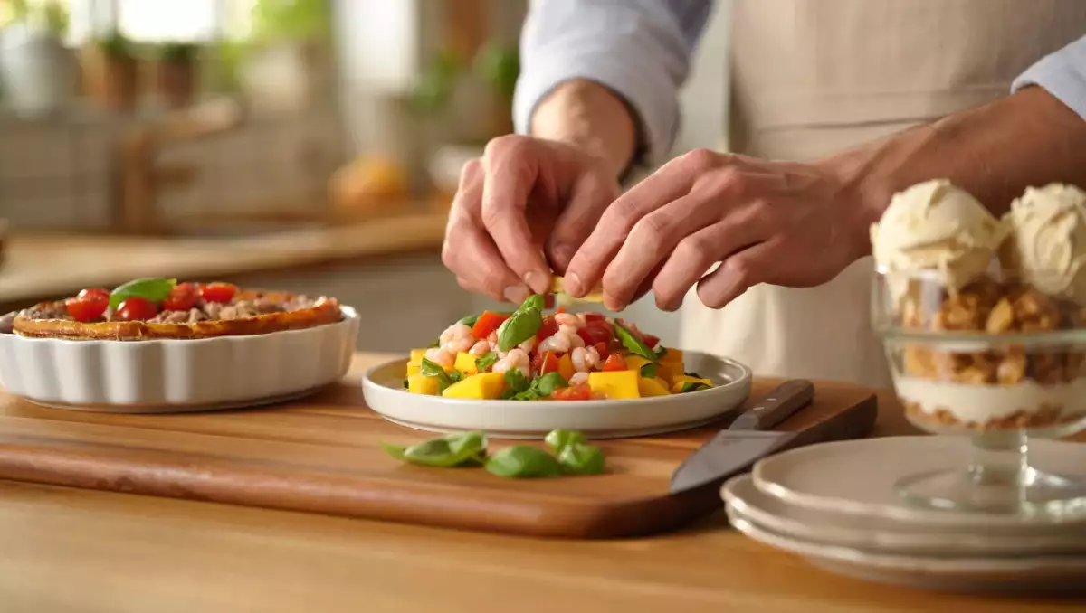 Menu sans gluten, 3 juillet : une salade colorée, un clafoutis réconfortant et un nougat glacé