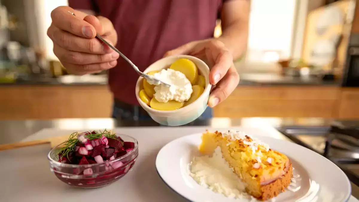 Menu végétarien, 3 juillet : une touche colorée avec betteraves, gratins et coco