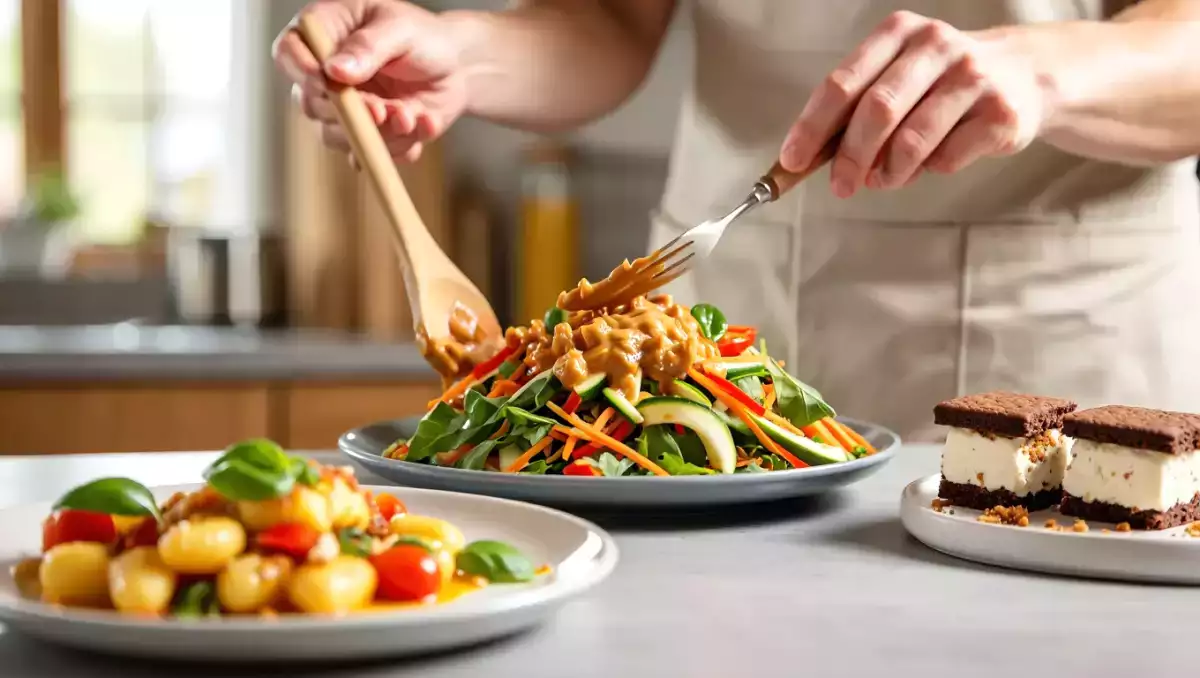 Menu végétarien, 9 juillet : salade colorée, gnocchi fondants et sandwichs glacés au speculoos