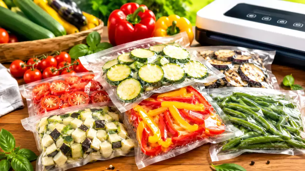 Courgettes, poivrons, aubergines : comment conserver les légumes d’été sous vide correctement