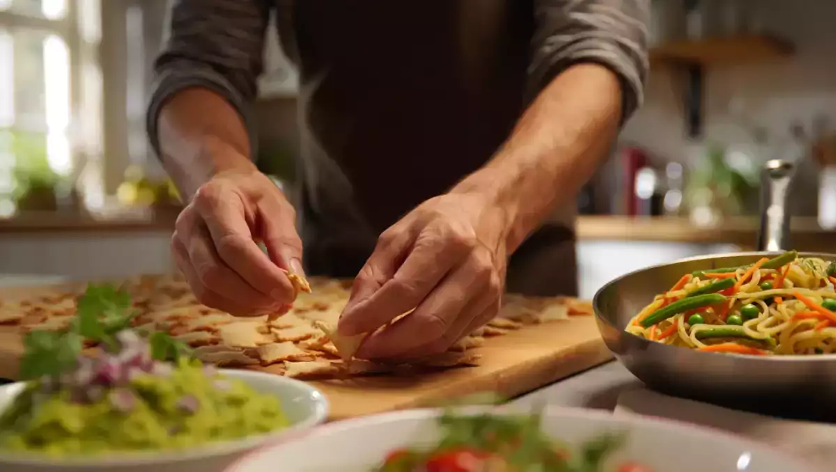 Menu végétarien, 16 août : guacamole, nouilles sautées et beignets feuilletés