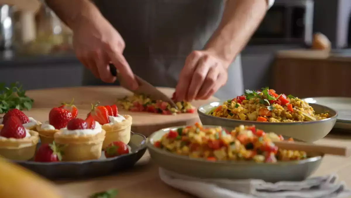 Menu végétarien, 11 août : fraîcheur et saveurs avec moelleux de courgettes, tacos aux lentilles et tartelettes aux fraises