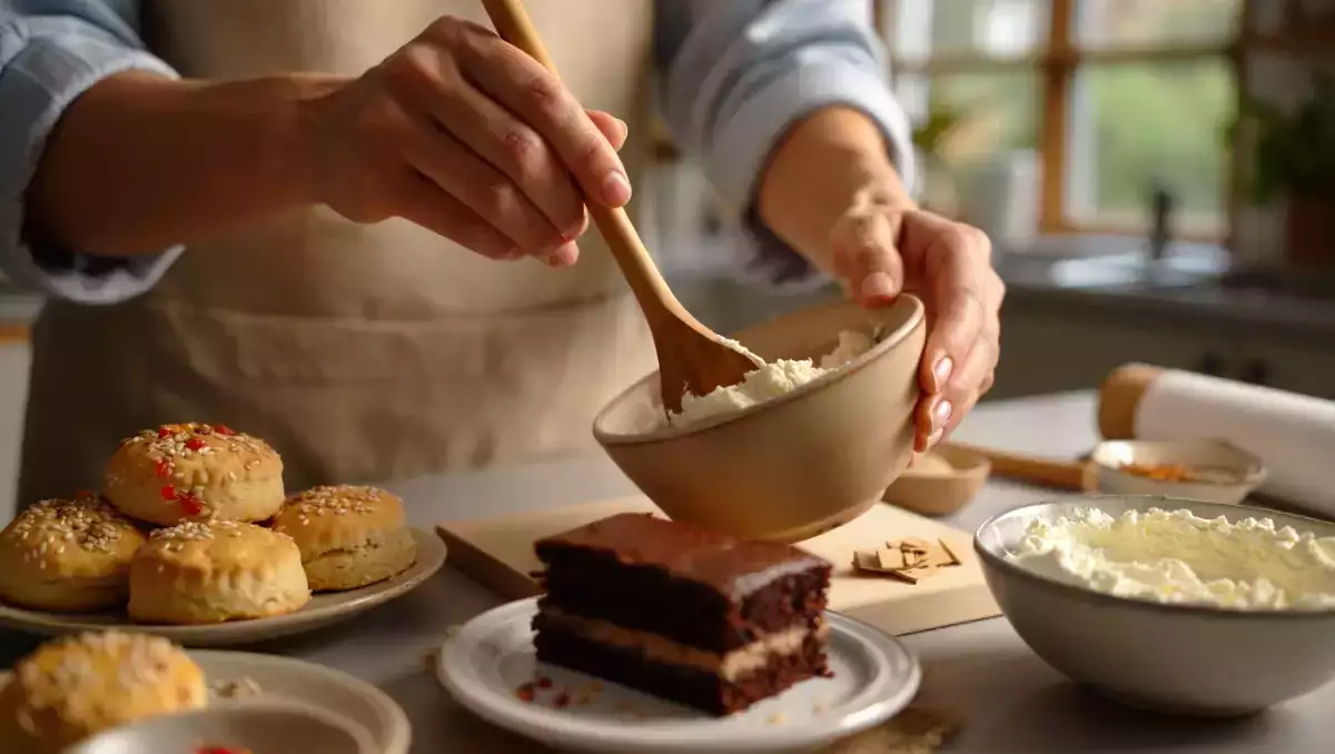 Menu végétarien, 6 août : biscuits salés, tarte gourmande et gâteau chocolat vanille
