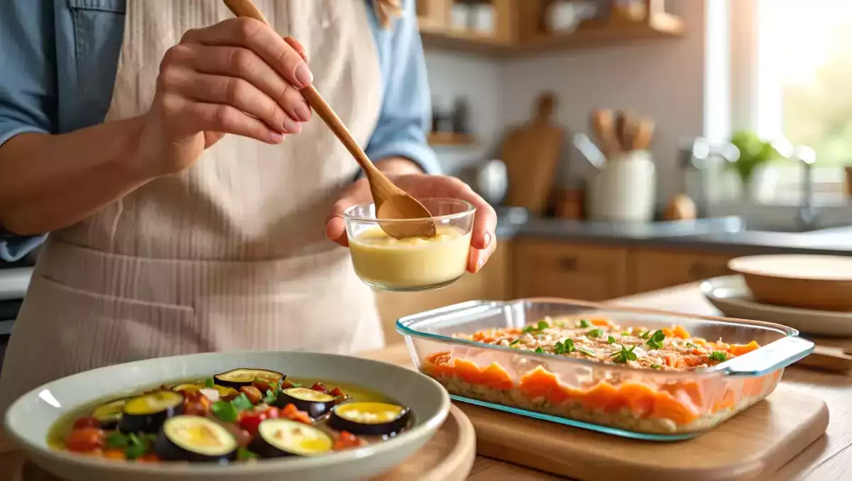 Menu sans gluten, 19 août : saveurs d'aubergines, saumon et douce vanille