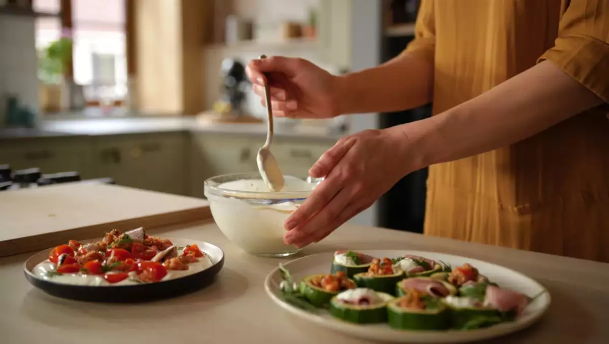 Menu sans gluten, 4 août : roulés, des courgettes farcies et une glace à la fraise