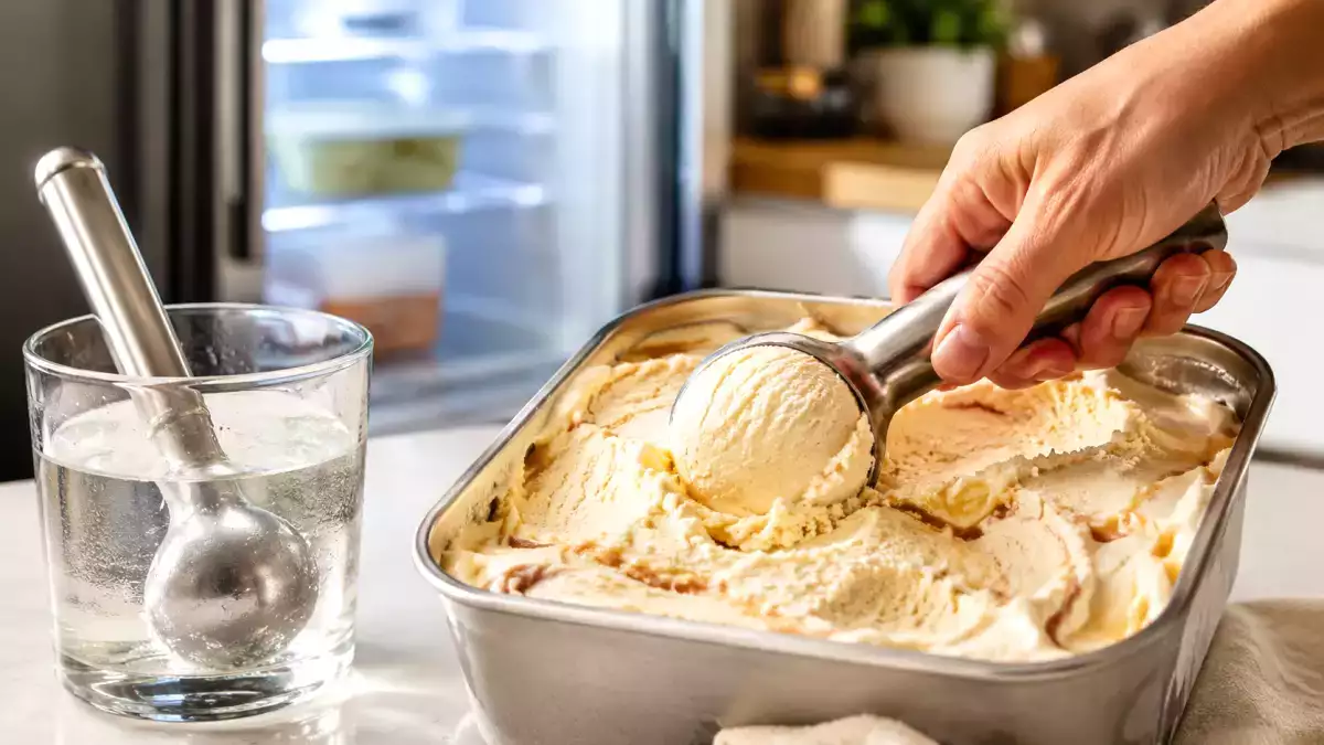 Fini la glace trop dure : l'astuce ultra-simple pour servir la glace dès sa sortie du congélateur