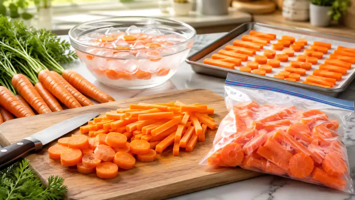 La bonne façon de couper les carottes pour les congeler sans qu'elles ne ramollissent : guide rapide étape par étape