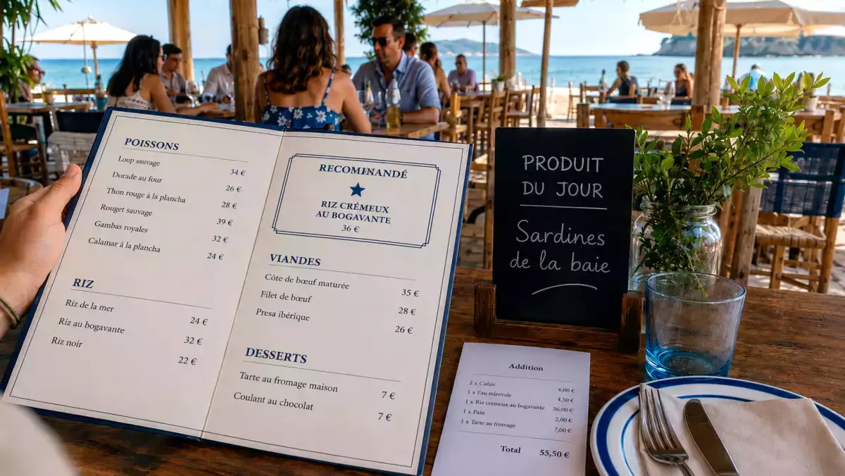 Restaurant et bar de plage : 11 astuces qui peuvent faire grimper l’addition