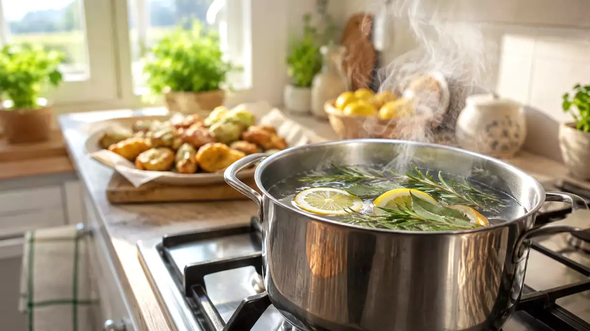 Votre cuisine sent la friture ? L’astuce simple à lancer pendant la cuisson