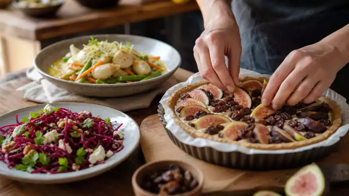 Menu du jour, 10 septembre : une salade de betterave, un wok de lotte et une tarte mi-figue mi-raisin