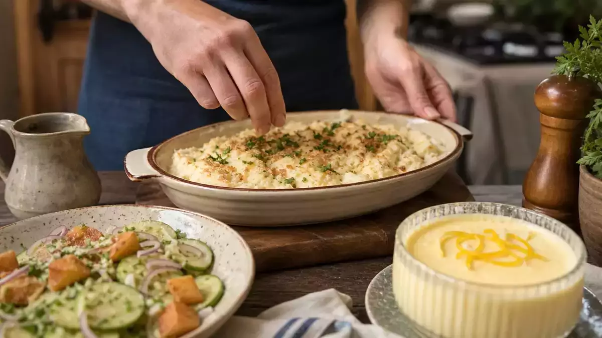 Menu sans gluten, 13 septembre : une salade croustillante, une brandade savoureuse et une crème au citron