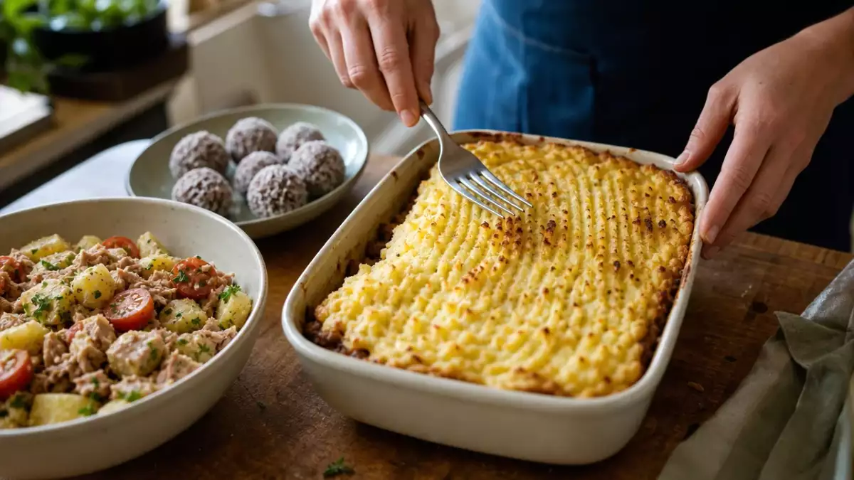 Menu sans gluten, 9 septembre : salade de pommes de terre au thon, un parmentier de canard réconfortant et des brigadeiros à la noix de coco