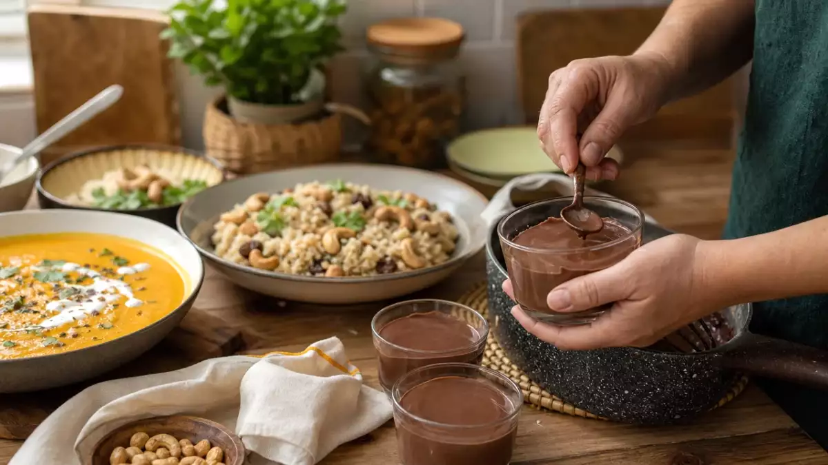 Menu végétarien, 20 septembre : soupe réconfortante, un plat épicé et un dessert léger