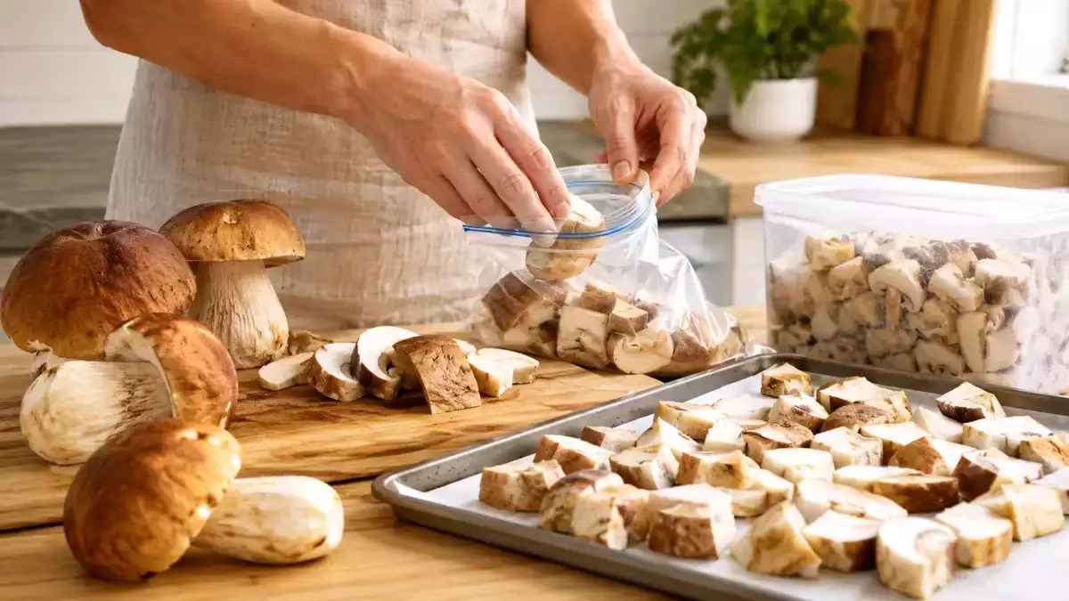 Vous avez trop de cèpes frais ? Le geste à faire avant de les congeler