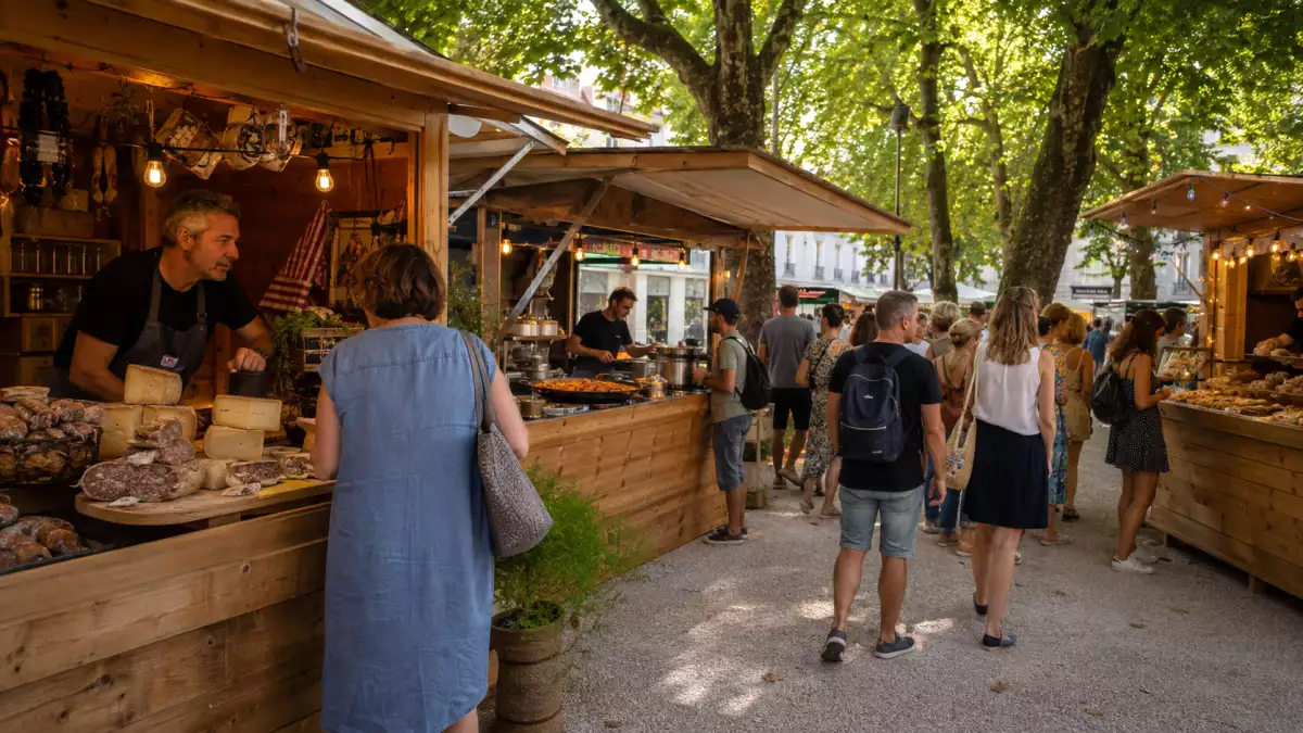 À Besançon, les Instants Gourmands ouvrent aujourd’hui : le parcours à suivre parmi les chalets de Granvelle