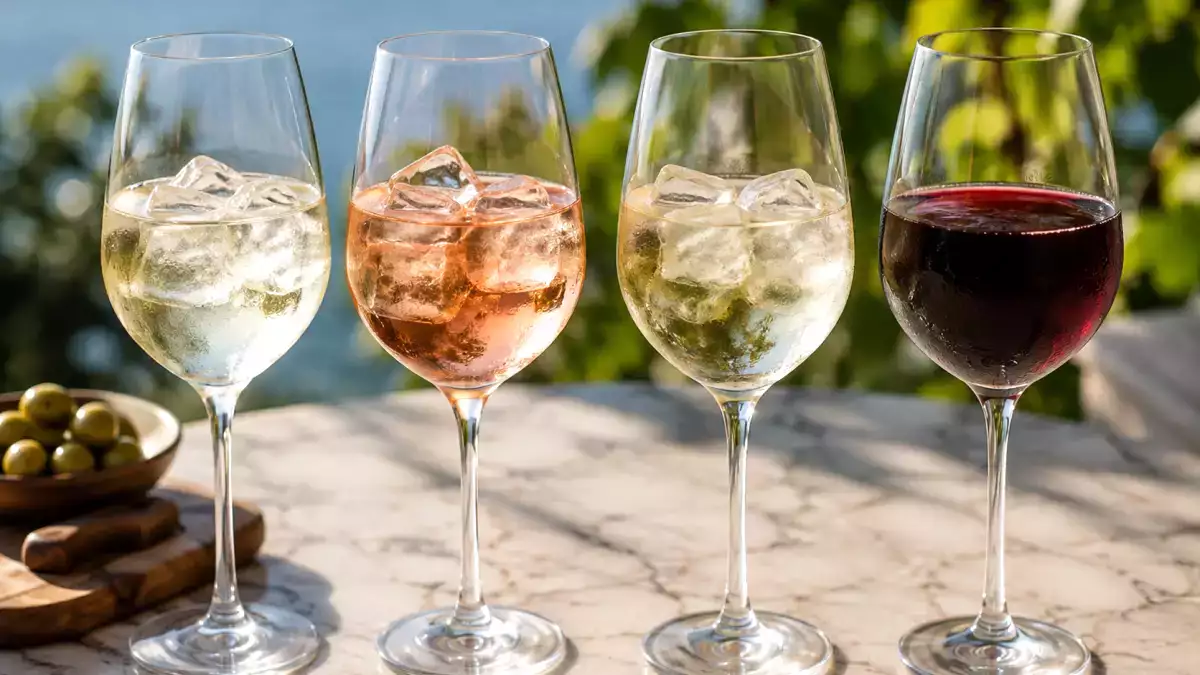 Mettre des glaçons dans le vin : bonne idée ou erreur dans le verre ?