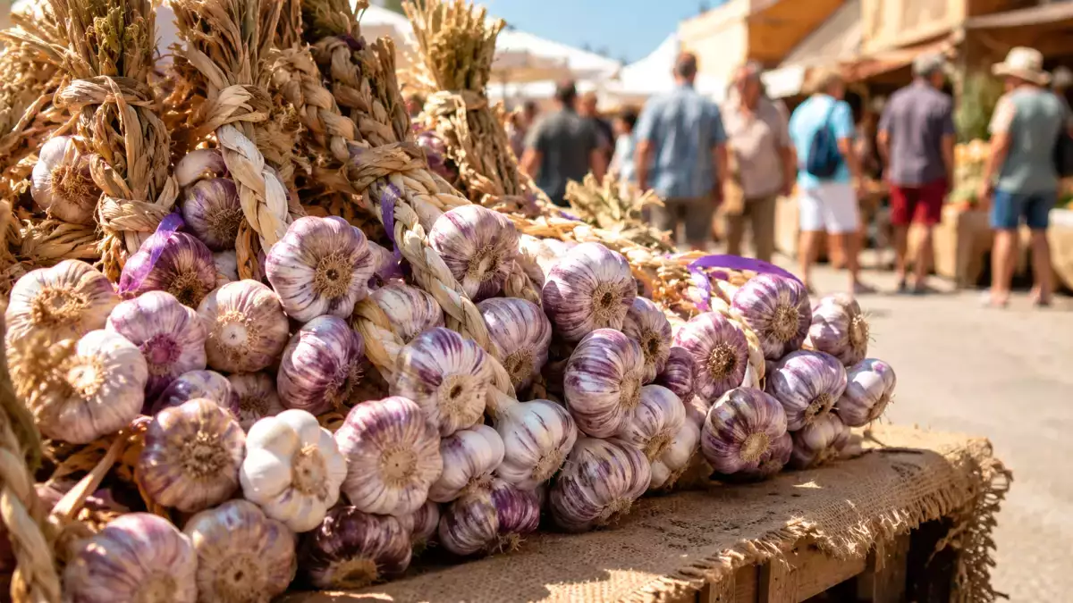 Fête de l’Ail violet de Cadours : comment conserver une tresse après le marché