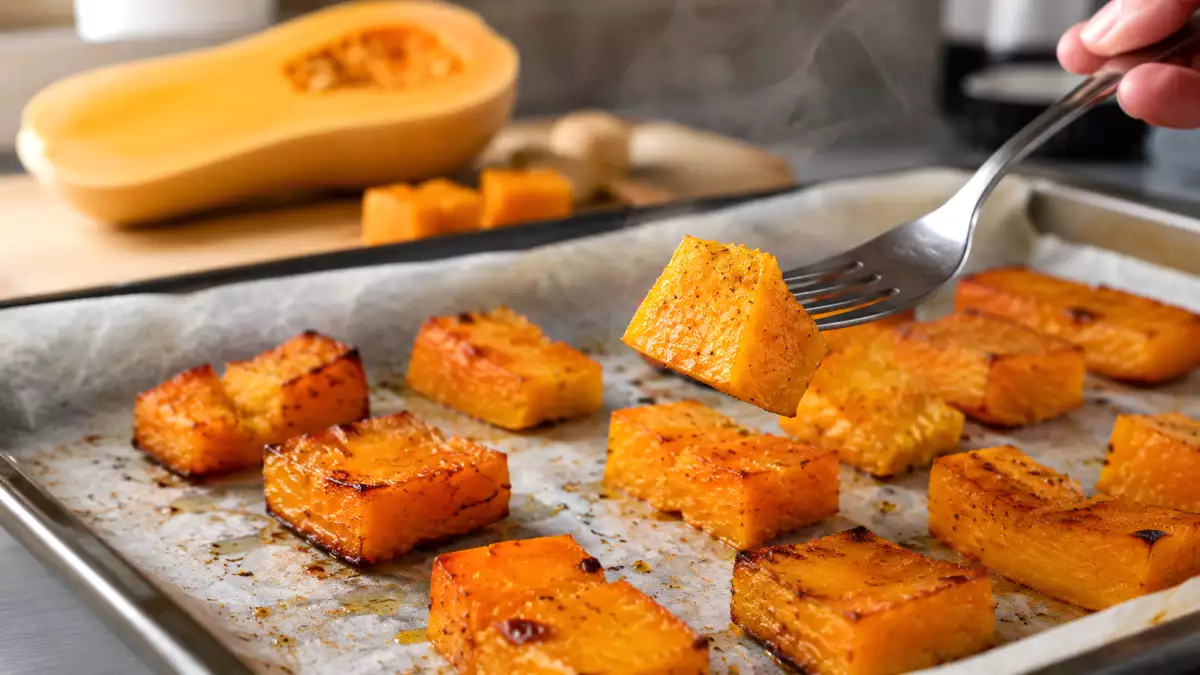 Comment cuire une butternut au four pour obtenir des morceaux bien fondants ?