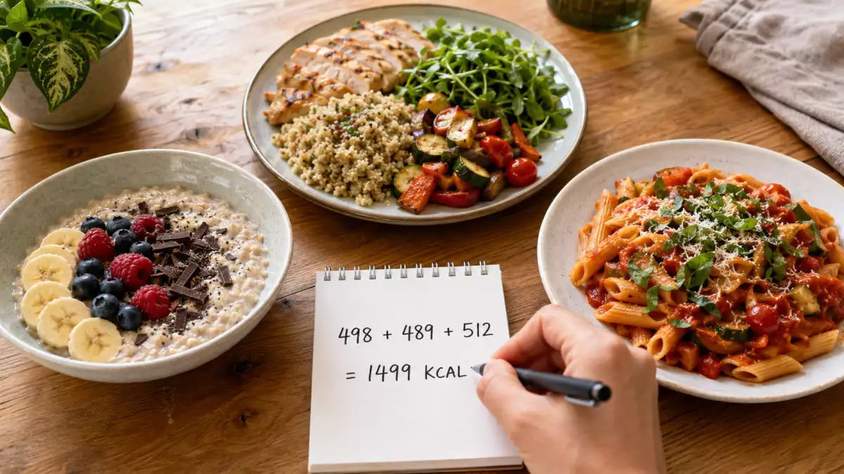 Menu à 1 500 kcal : à quoi ça ressemble vraiment dans une journée ?