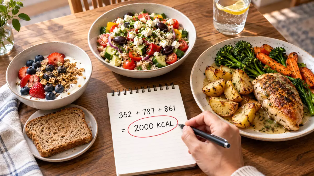 Menu à 2 000 kcal : à quoi ça ressemble vraiment dans une journée ?