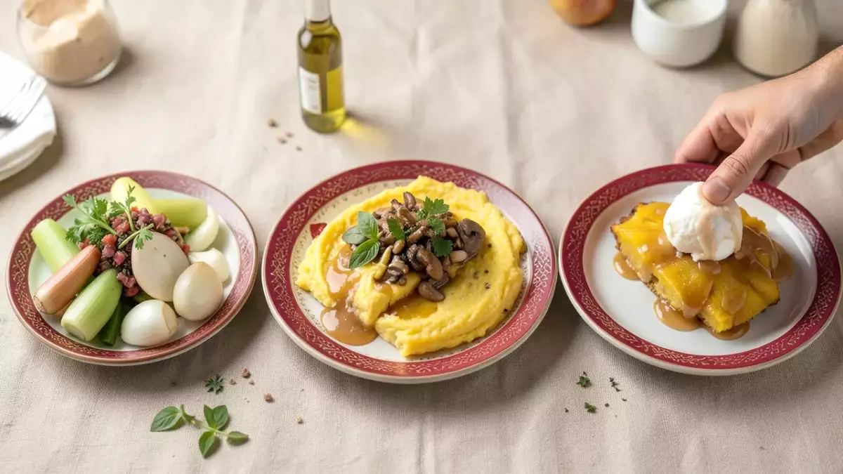 Menu végétarien, 2 octobre : poireaux, cèpes et ananas rôti