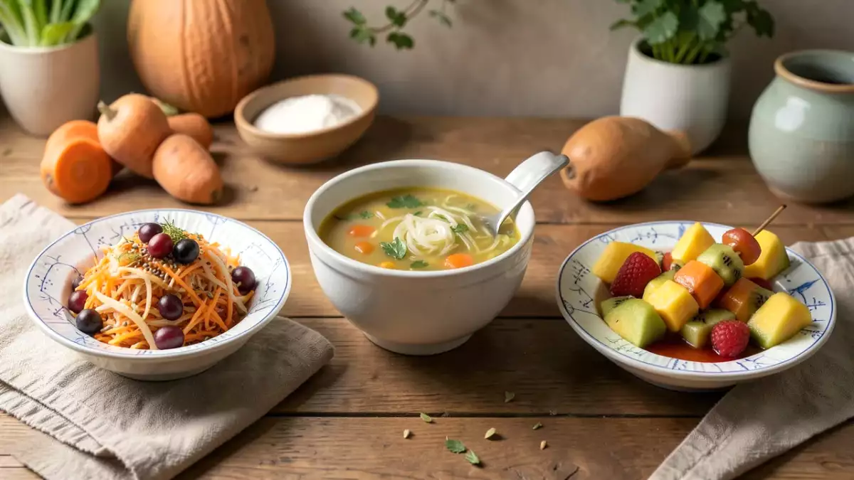Menu végétarien, 18 octobre : carottes et fenouil râpés, soupe de poireaux, courge butternut et potimarron, brochettes de fruits