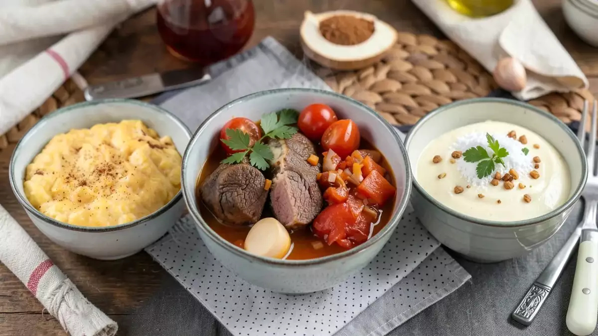 Menu sans gluten, 25 octobre : oeufs brouillés, jarret de boeuf façon osso bucco, panna cotta vegan à la coco