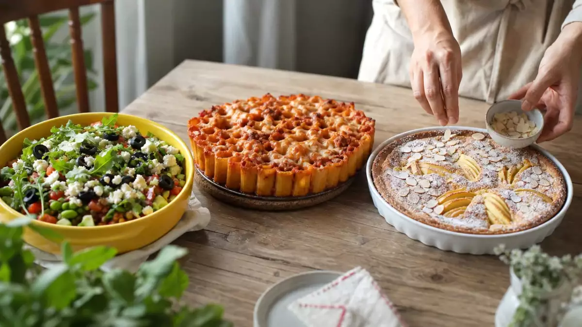 Menu du jour, 7 octobre : salade de lentilles, gratin de rigatoni et tarte normande aux pommes