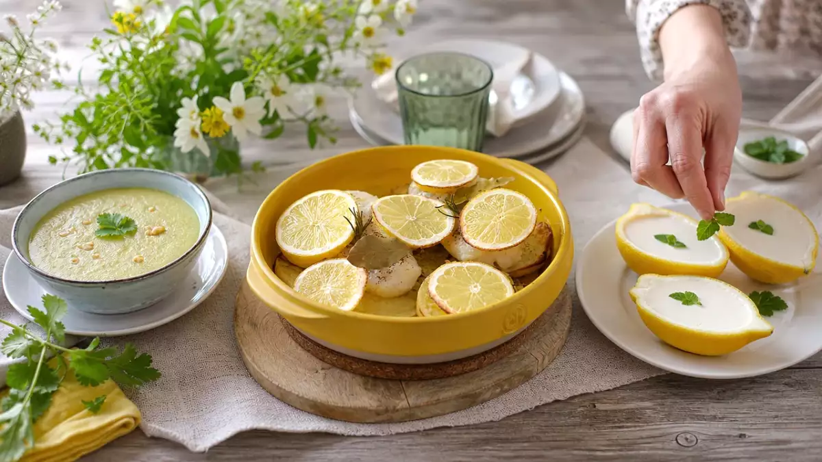 Menu du jour, 2 octobre : une soupe réconfortante, un cabillaud savoureux et un dessert au citron express